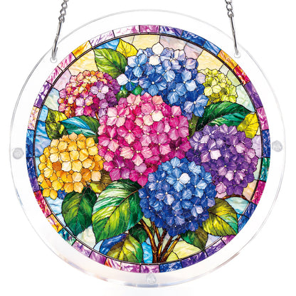Hortensie in voller Bl¨¹te Lichtf?nger-Acrylfensterkunst