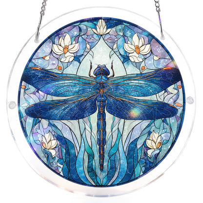 Mondlicht-Libellen-Licht-Suncatcher ¨C Acrylfensterkunst