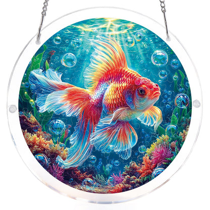 Starflame Goldfisch-Lichtf?nger ¨C Acryl-Fensterkunst