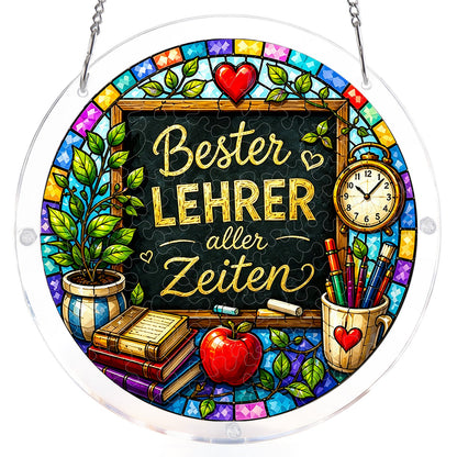 DE M?nnlicher Lehrer Lichtf?nger-Acrylfensterkunst