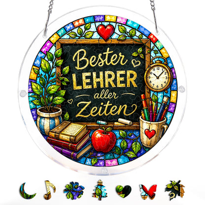 DE M?nnlicher Lehrer Lichtf?nger-Acrylfensterkunst