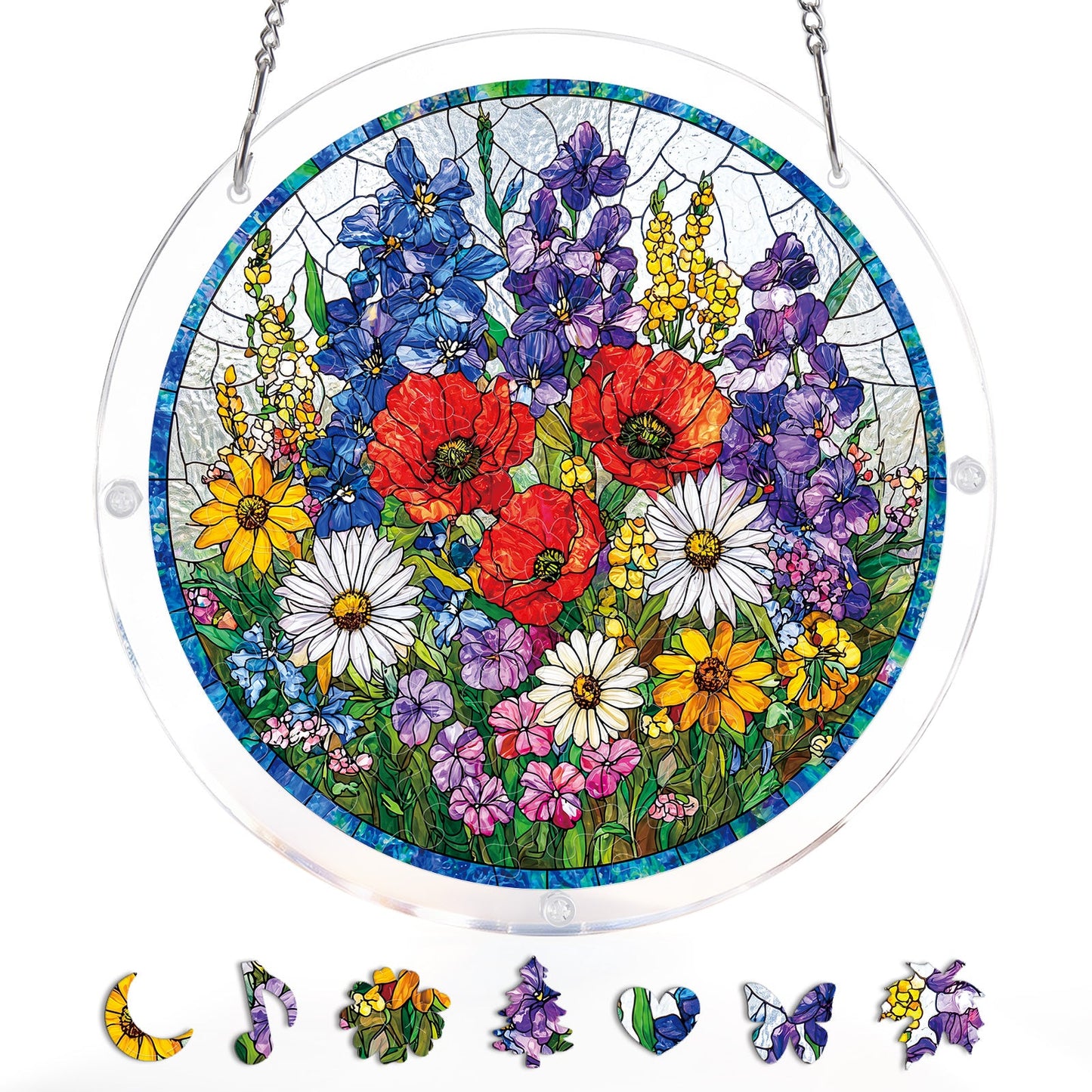 Wildblumenwiese Lichtf?nger ¨C Acrylfensterkunst