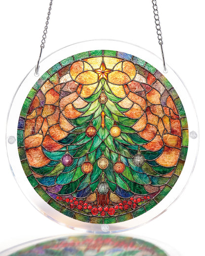 Weihnachtsleuchtbaum-Sonnenf?nger ¨C Acrylfensterkunst