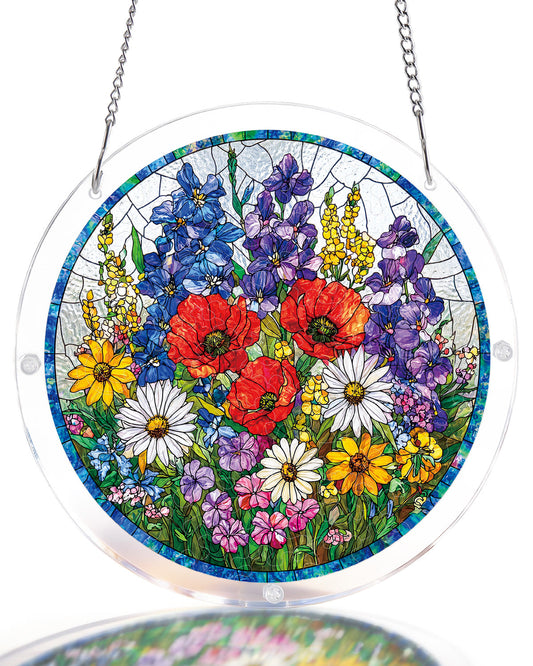 Wildblumenwiese Lichtf?nger ¨C Acrylfensterkunst