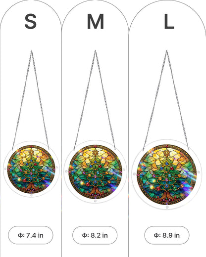 Verzierter Weihnachtsbaum Lichtf?nger-Acrylfensterkunst