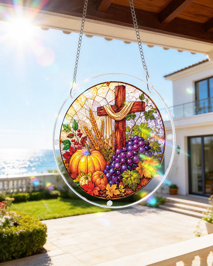 Erntedank-Sonnenf?nger aus Acryl f¨¹r Fenster
