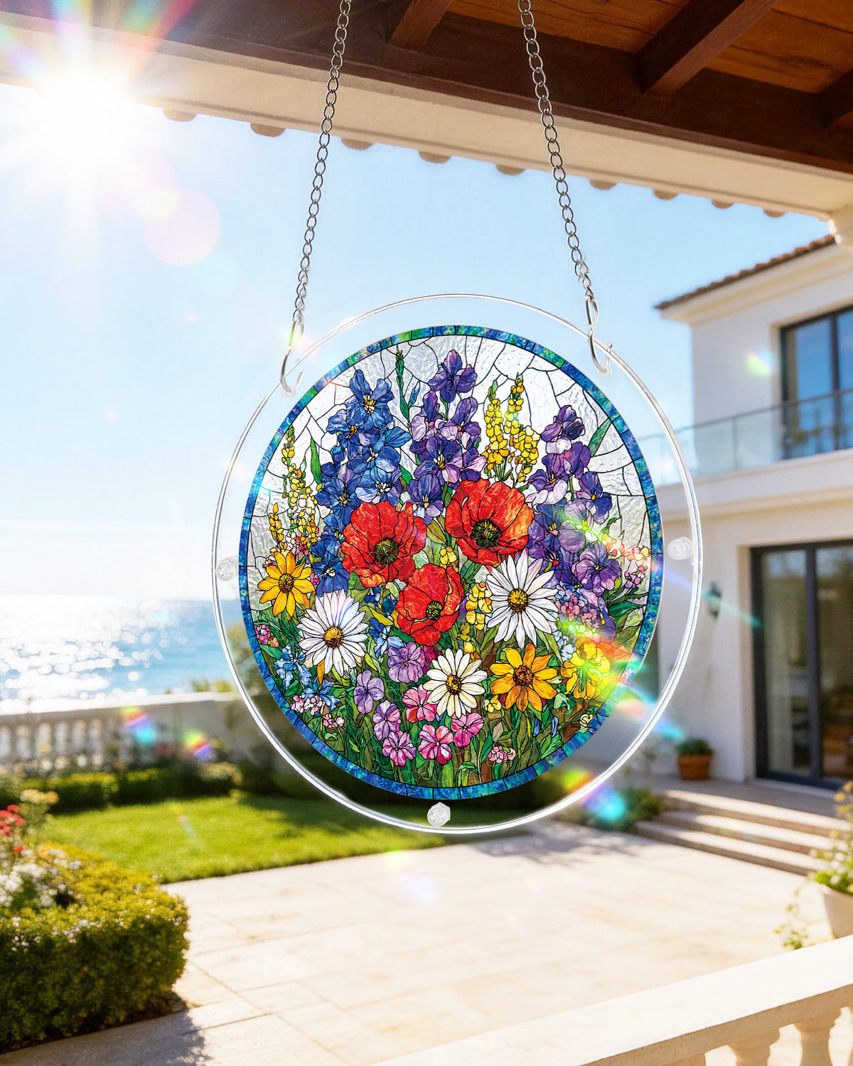 Wildblumenwiese Lichtf?nger ¨C Acrylfensterkunst