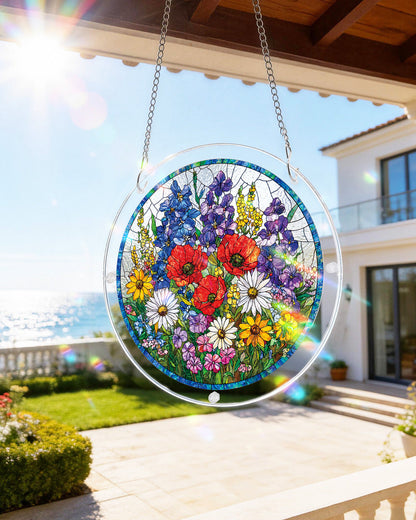 Wildblumenwiese Lichtf?nger ¨C Acrylfensterkunst