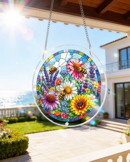 Bienengarten-Bl¨¹tenlicht-Sonnenf?nger-Acrylfensterkunst