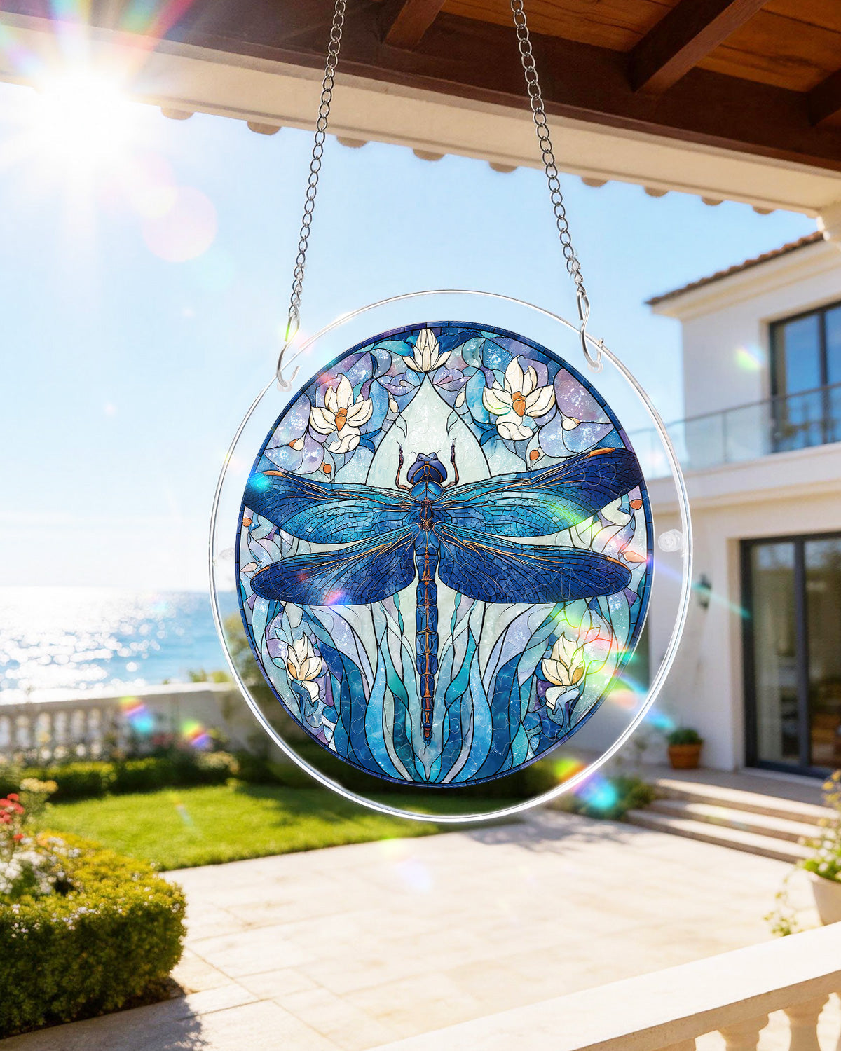 Mondlicht-Libellen-Licht-Suncatcher ¨C Acrylfensterkunst