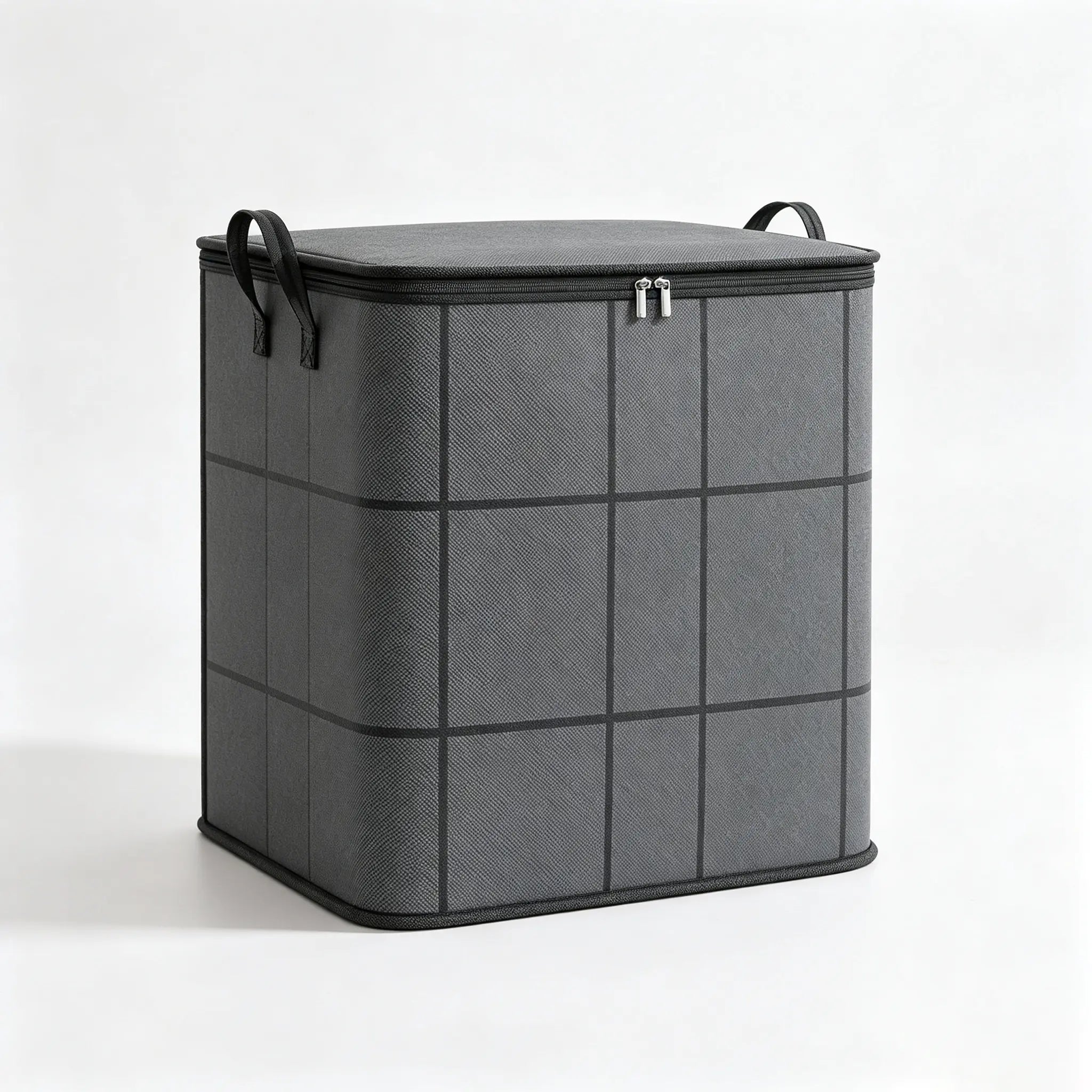 High-Capacity Fabric Organizer Bag with Zipper for Home & Moving