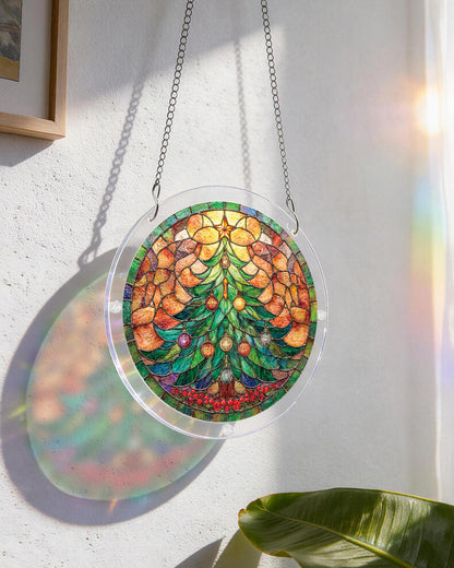 Weihnachtsleuchtbaum-Sonnenf?nger ¨C Acrylfensterkunst