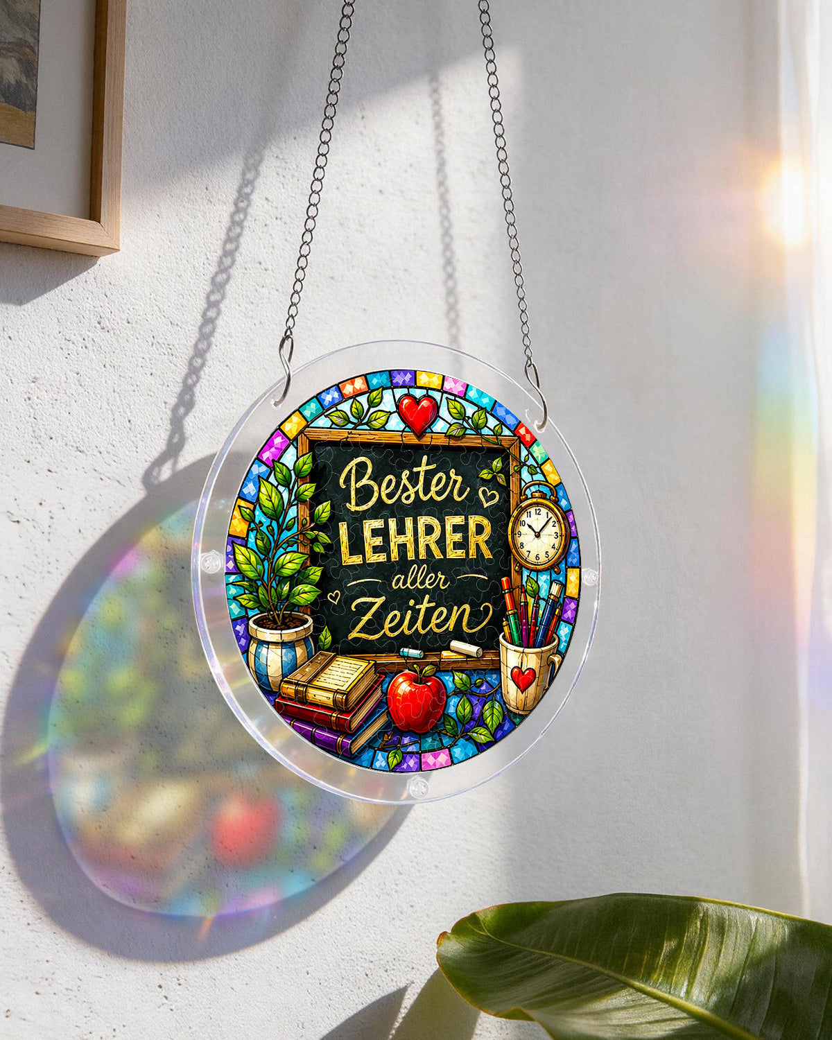 DE M?nnlicher Lehrer Lichtf?nger-Acrylfensterkunst