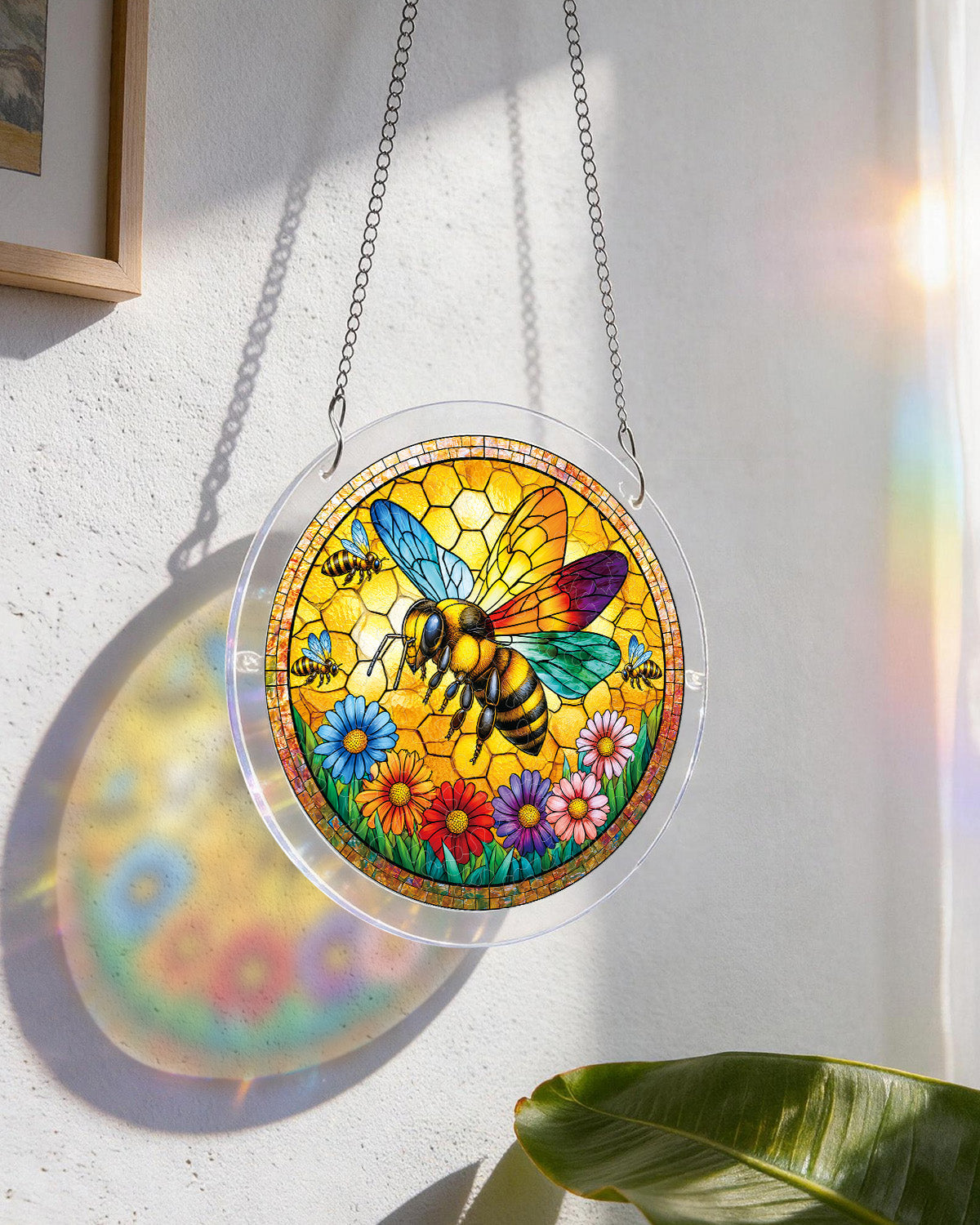 Sonnenstrahl-Biene-Licht-Sonnenf?nger-Acrylfensterkunst