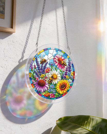 Bienengarten-Bl¨¹tenlicht-Sonnenf?nger-Acrylfensterkunst