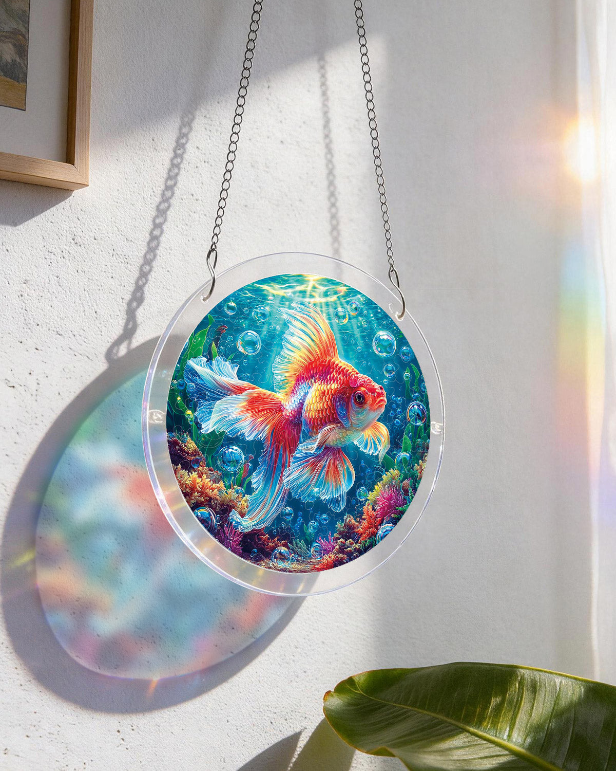 Starflame Goldfisch-Lichtf?nger ¨C Acryl-Fensterkunst