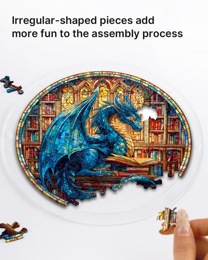 Das Blaue Drachen Bibliotheks-Licht-Sonnenf?nger-Acrylfensterkunst