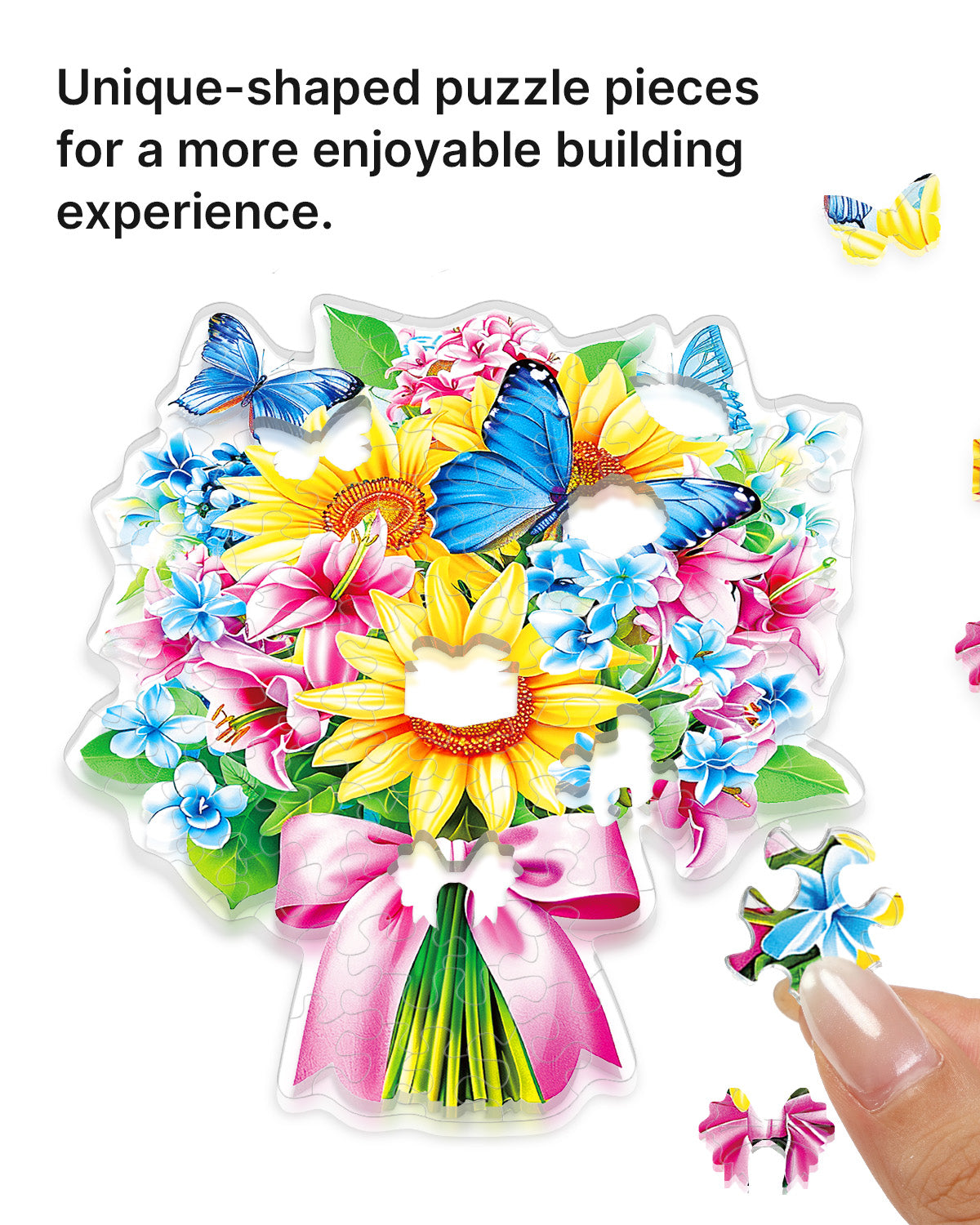 Acryl-Tisch-Fensterf?nger ¨C Sonnenblumen- und Schmetterlingsstrau?