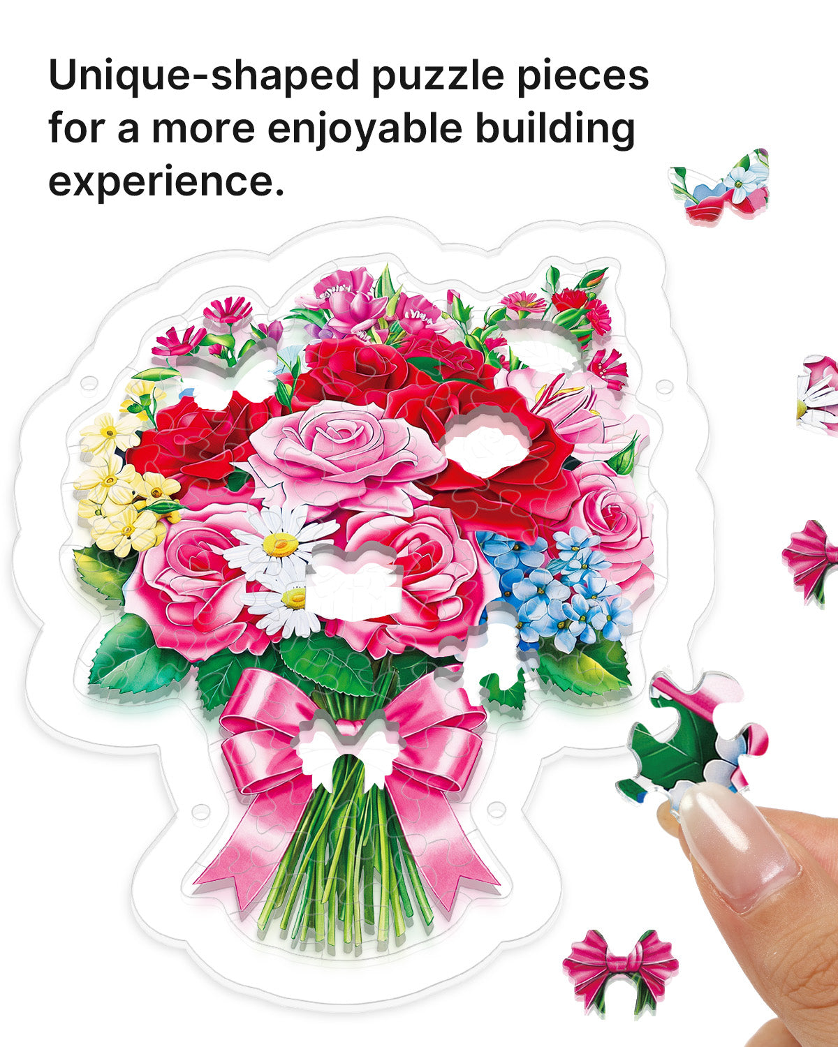Acryl-Tisch-Fensterf?nger ¨C Romantischer Blumenstrau?