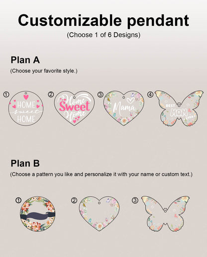 Acrylic Jigsaw Puzzle Suncatcher - Blush Garden Heart