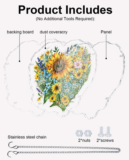 Acrylic Jigsaw Puzzle Suncatcher - The Heart's Wilderness