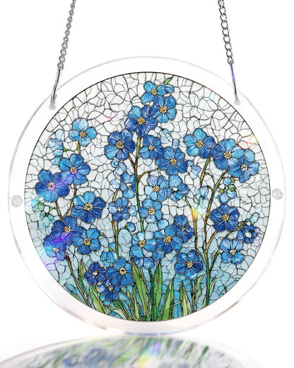 Azure Bloom Fl¨¹stern Licht Sonnenf?nger-Acrylfensterkunst