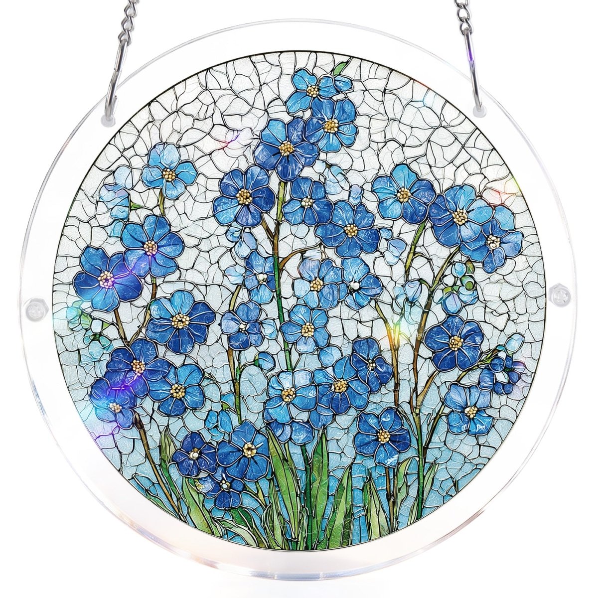 Azure Bloom Fl¨¹stern Licht Sonnenf?nger-Acrylfensterkunst