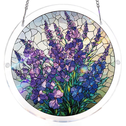 Violettgarten Anmutiges Licht-Sonnenf?nger ¨C Acrylfensterkunst