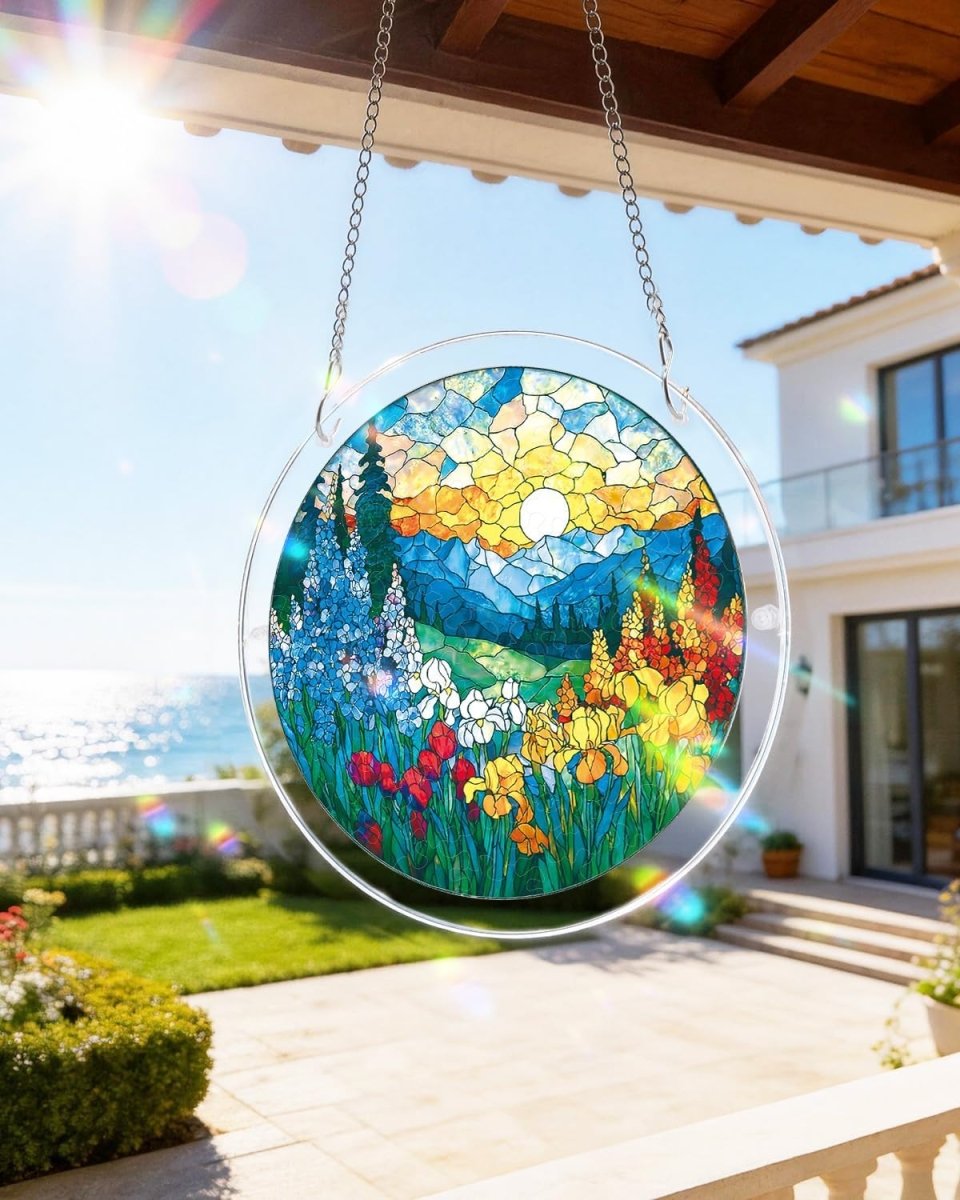 Morgend?mmerungsbl¨¹te Meereslicht Sonnenf?nger-Acrylfensterkunst