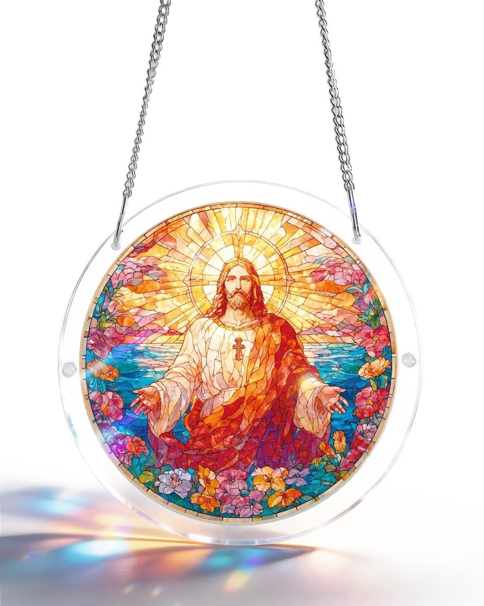 Heiliges Licht Jesu Lichtf?nger-Acryl-Fensterbild
