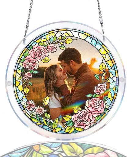 Personalized Acrylic Suncatcher - Forever love