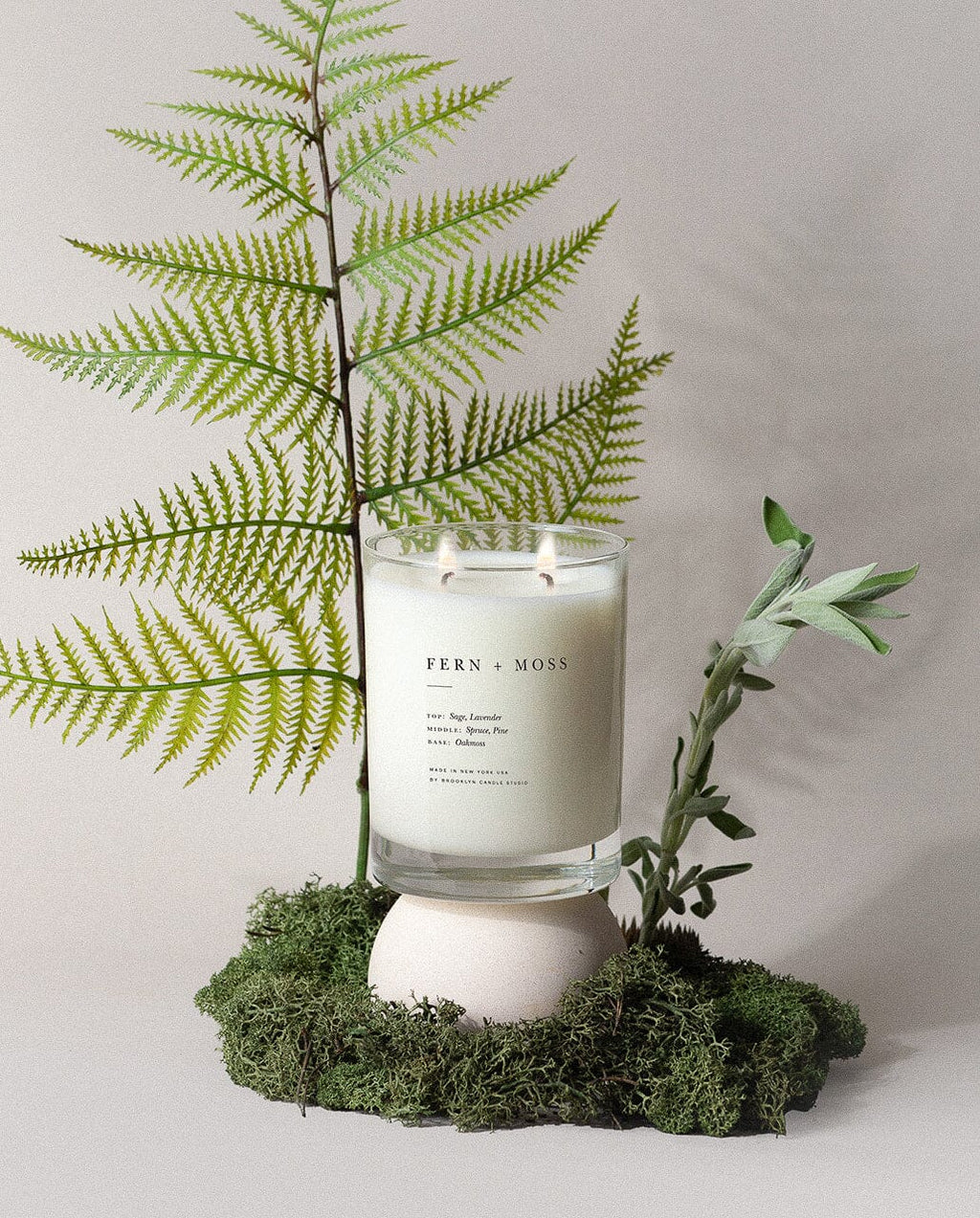 Fern + Moss Classic 2-Wick Candle