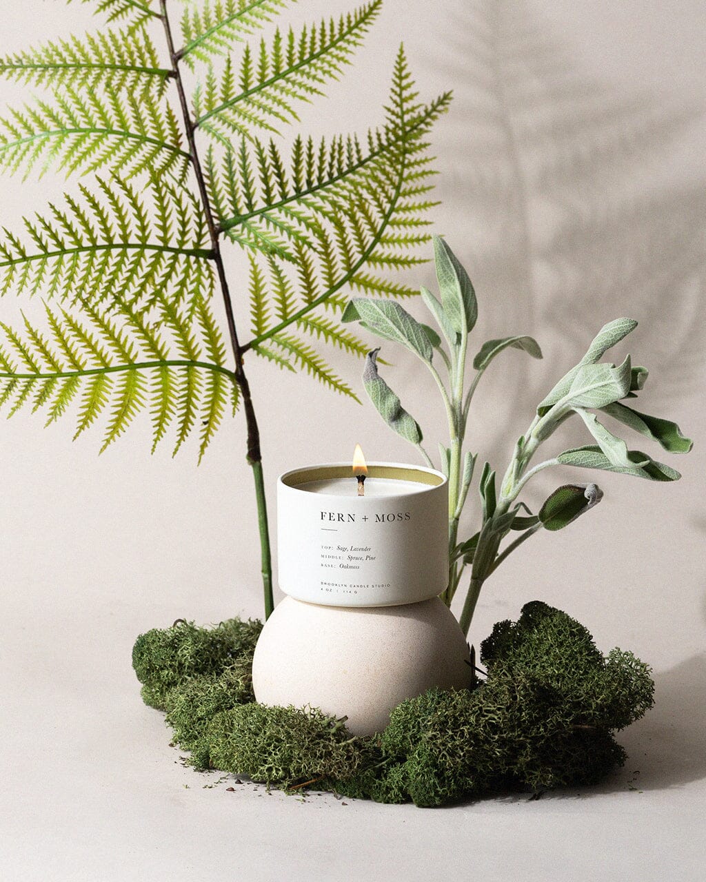 Fern + Moss Travel Candle