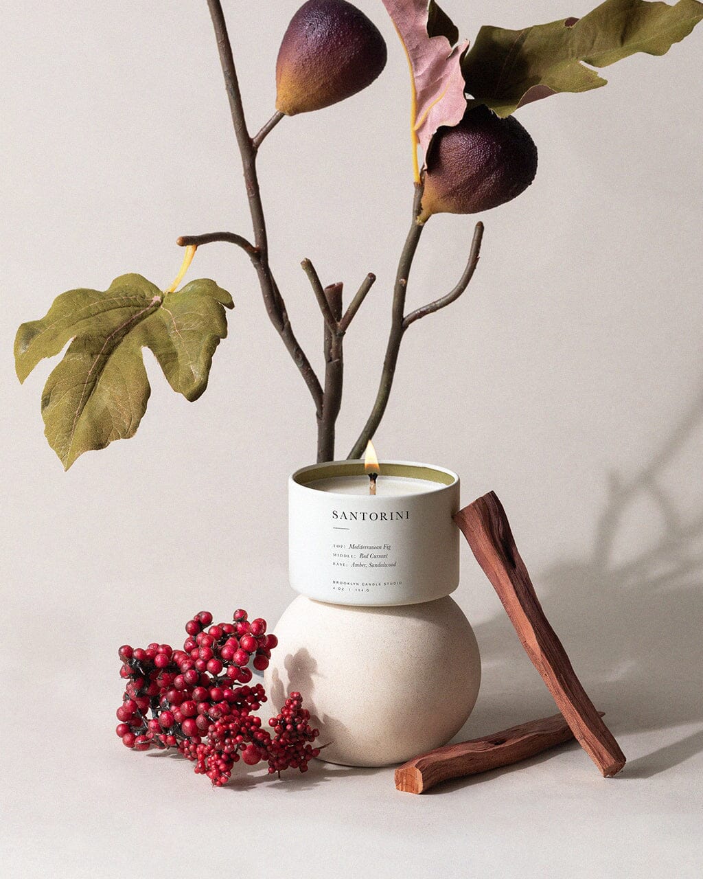 Santorini Travel Candle
