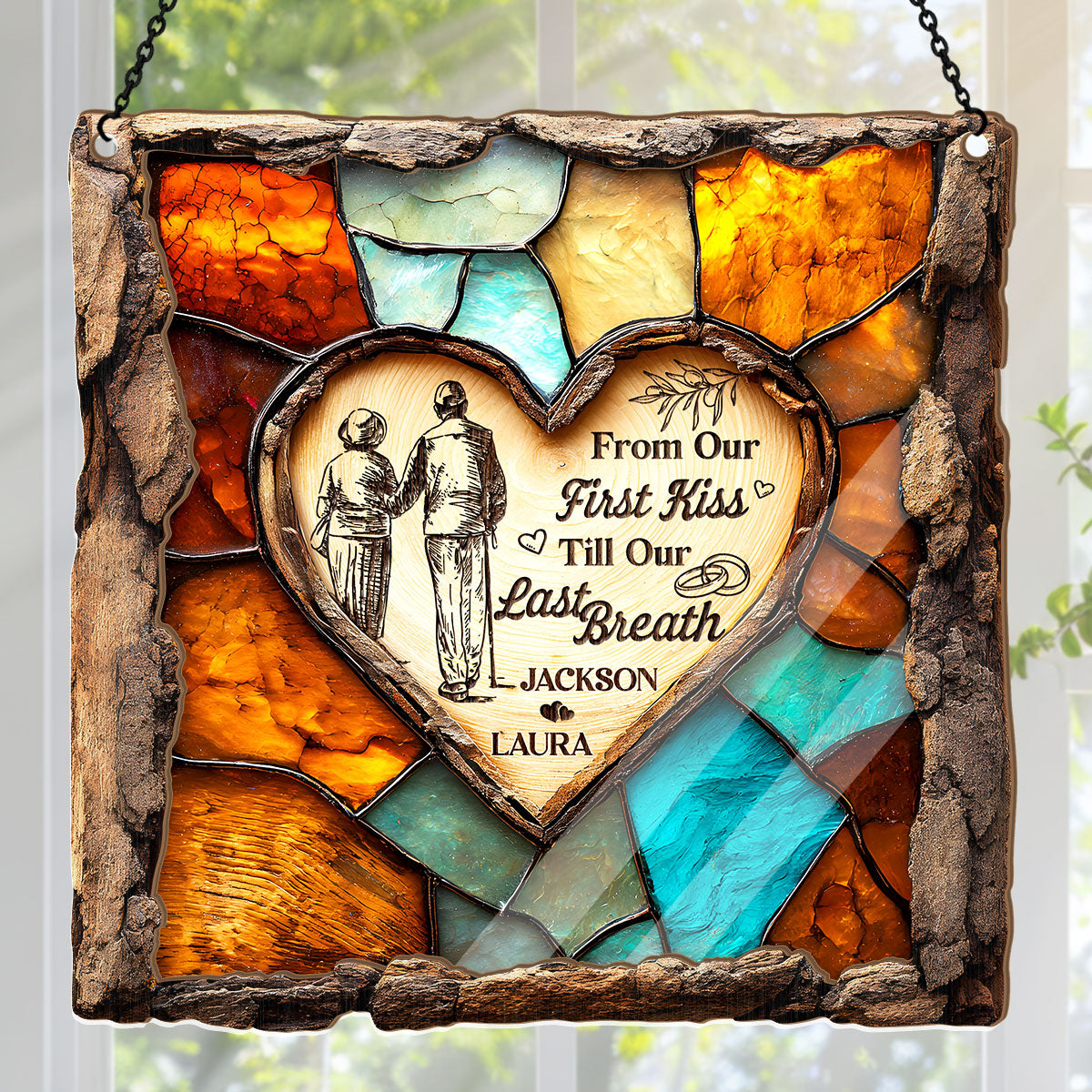 Rooted In Love - Personalized Window Hanging Suncatcher