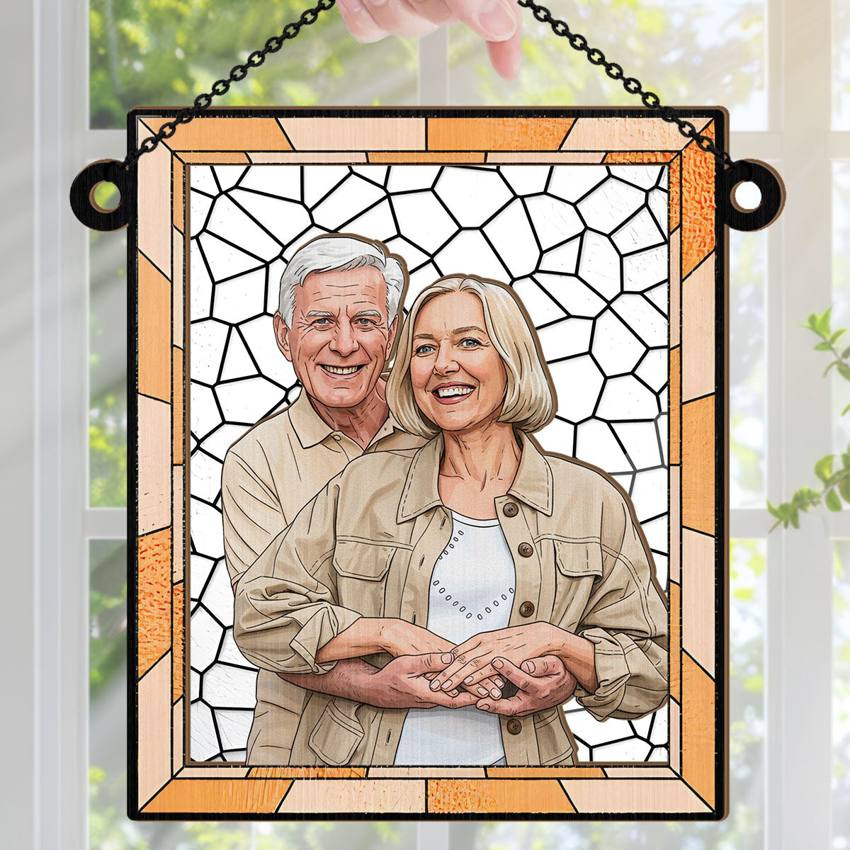 Love You More Every Day - Personalized Window Hanging Suncatcher