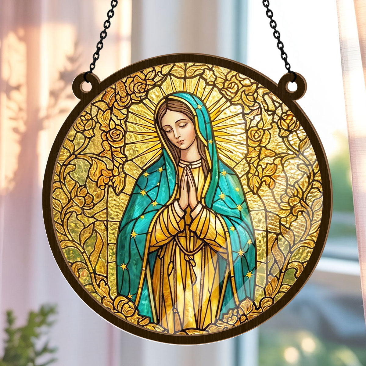 Sacred Virgin Mary -  Window Hanging Suncatcher