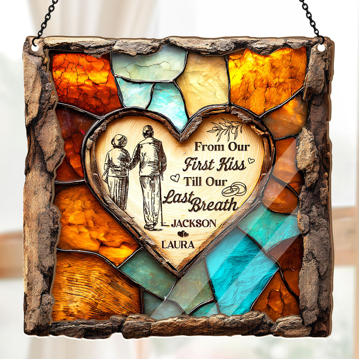 Rooted In Love - Personalized Window Hanging Suncatcher