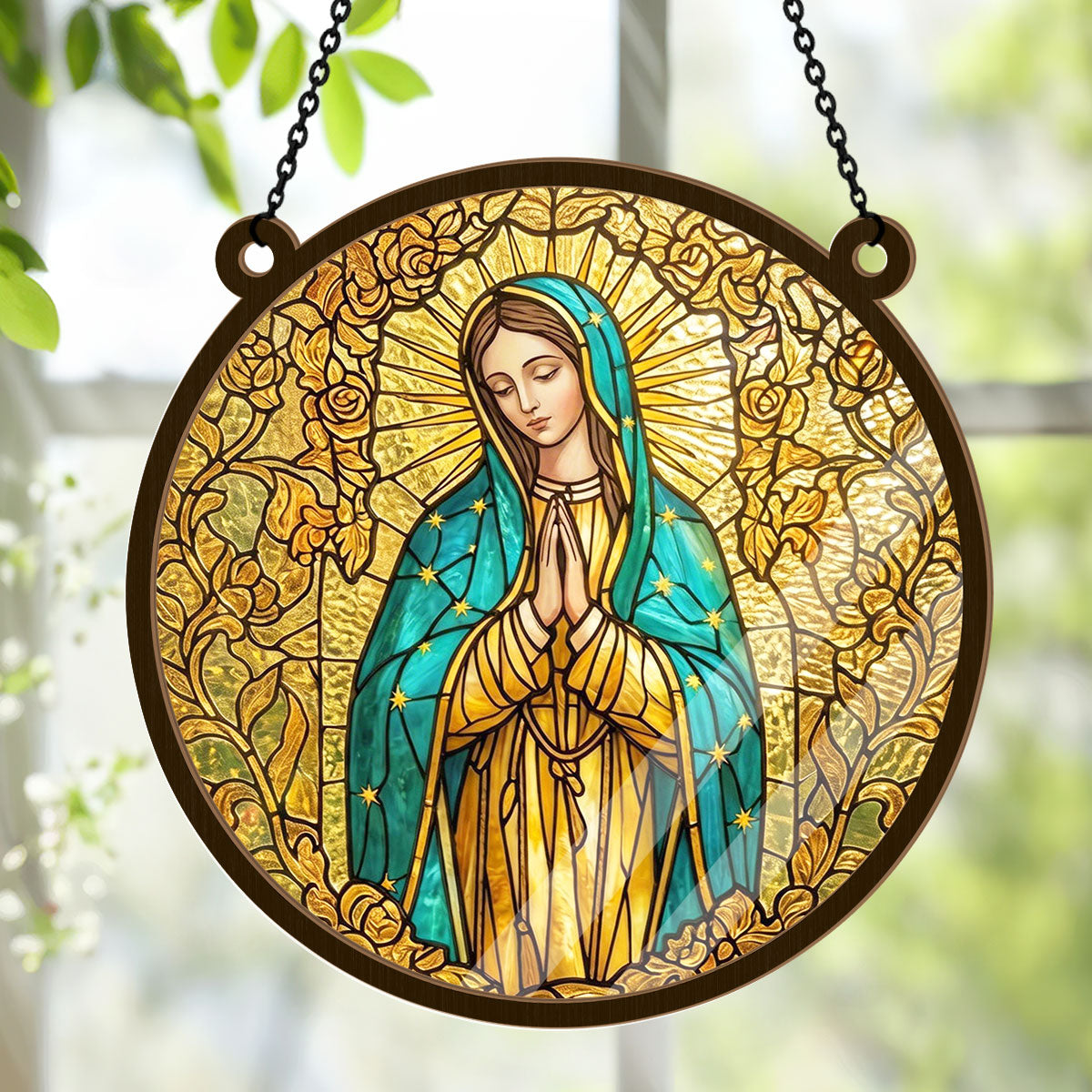 Sacred Virgin Mary -  Window Hanging Suncatcher
