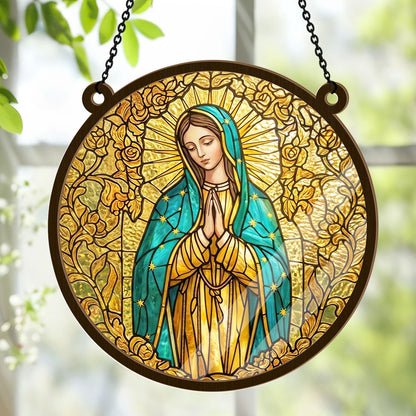 Sacred Virgin Mary -  Window Hanging Suncatcher