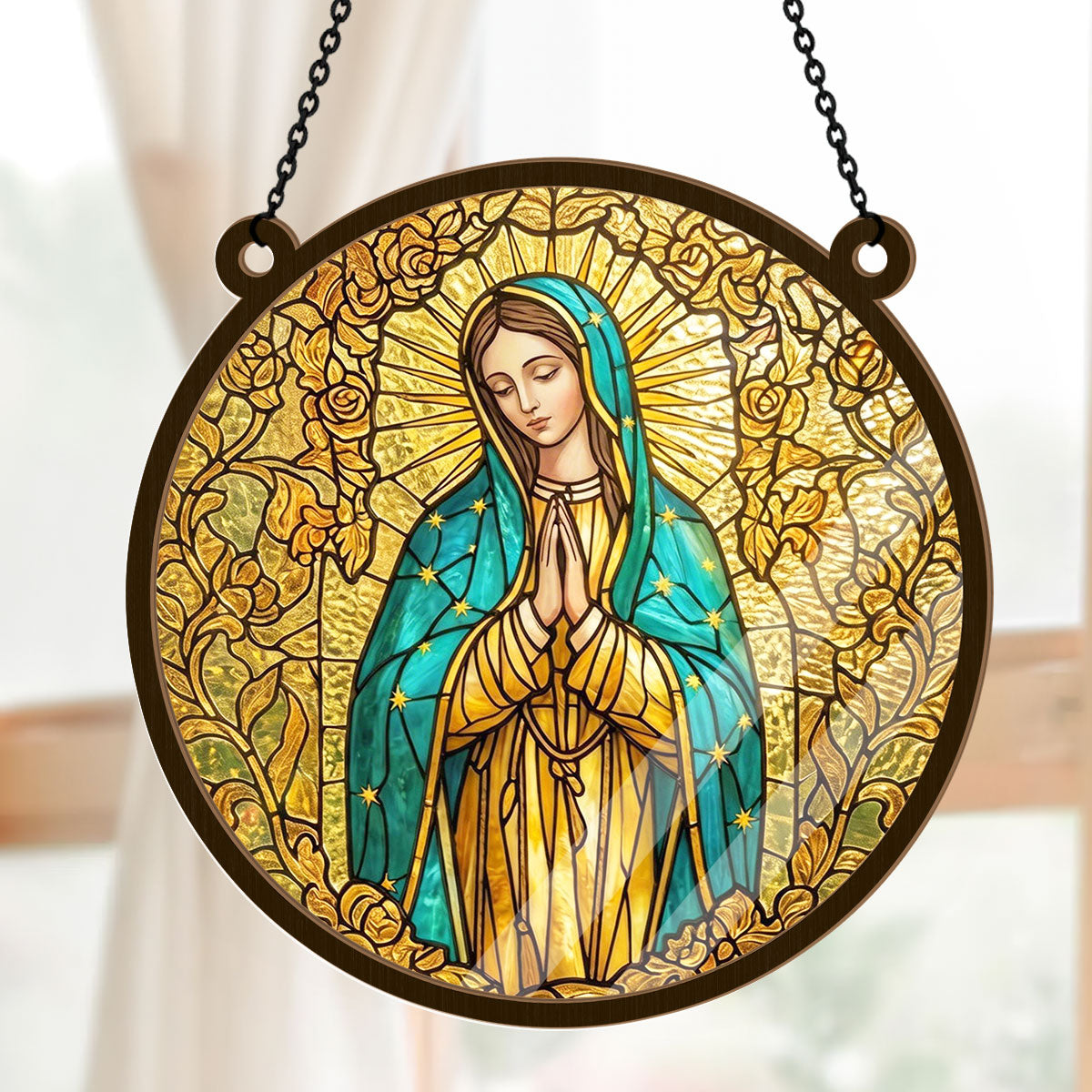 Sacred Virgin Mary -  Window Hanging Suncatcher