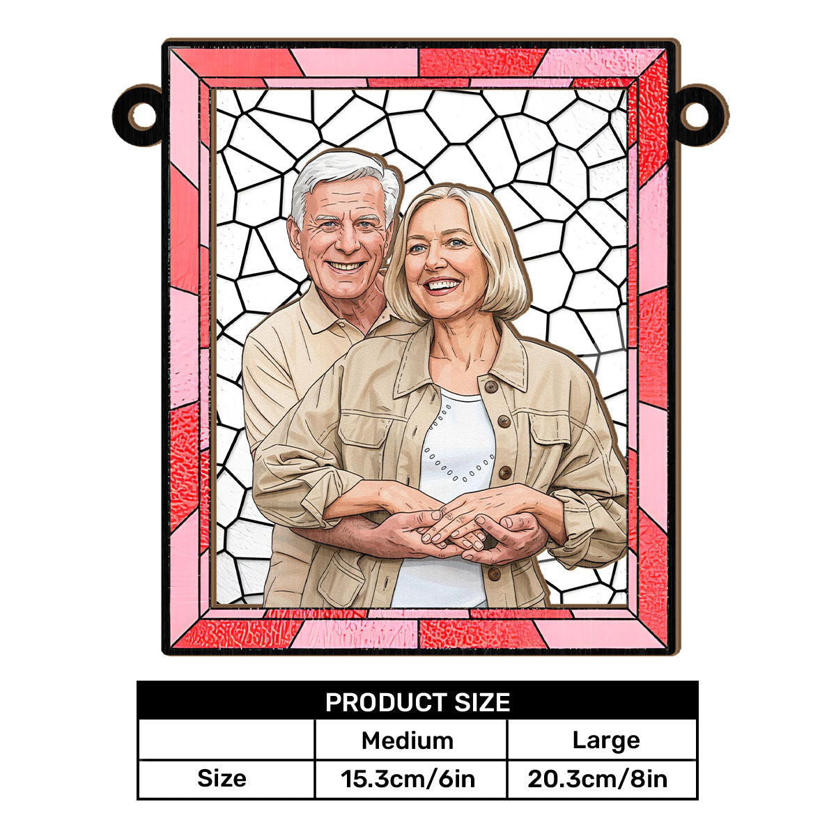 Love You More Every Day - Personalized Window Hanging Suncatcher