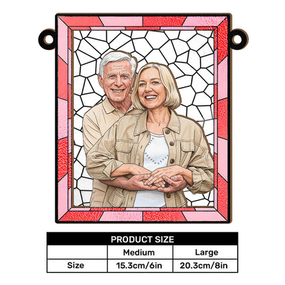 Love You More Every Day - Personalized Window Hanging Suncatcher