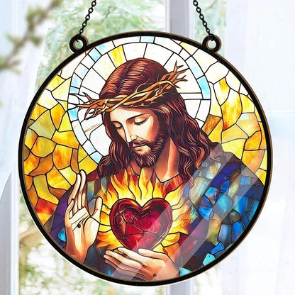 Sacred Heart Of Jesus -  Window Hanging Suncatcher