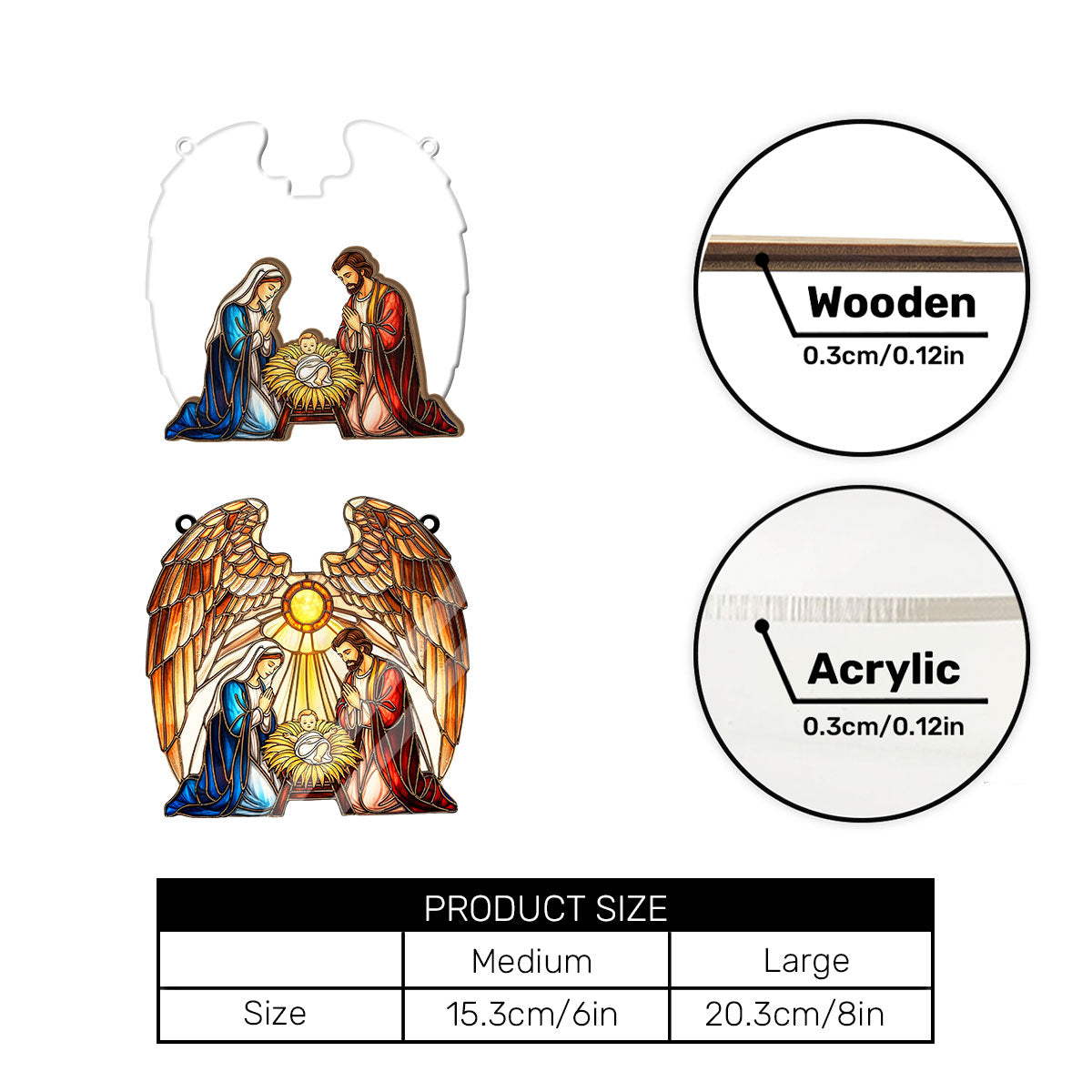 Holy Family -  Window Hanging Suncatcher