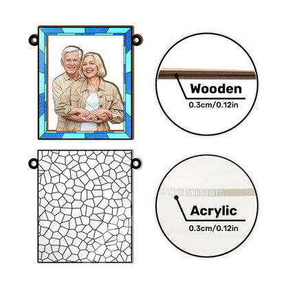 Love You More Every Day - Personalized Window Hanging Suncatcher